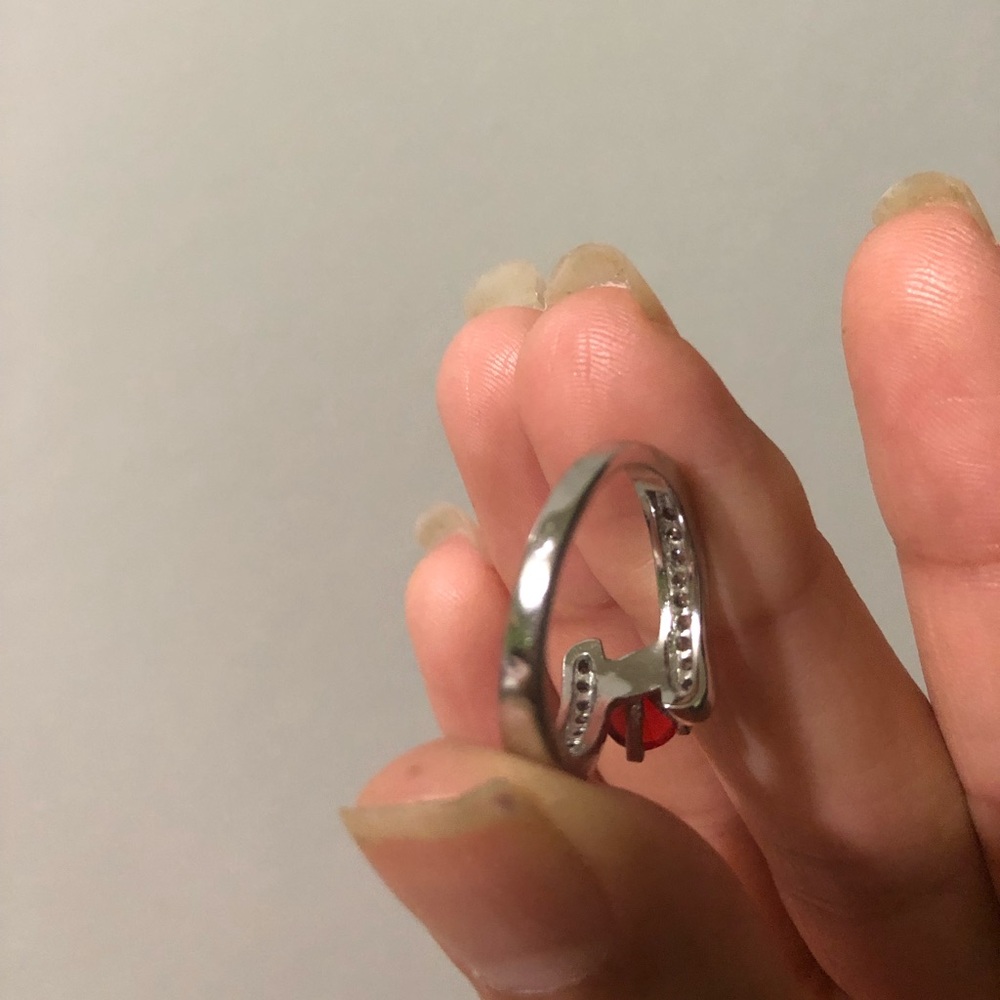 Ruby and diamond ring - Picture 5 of 6